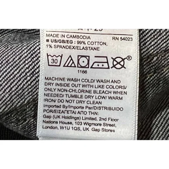 NWT GAP Women's 4" Denim Shorts Sz 14 High Rise Darker Wash #660403 - Picture 4 of 5